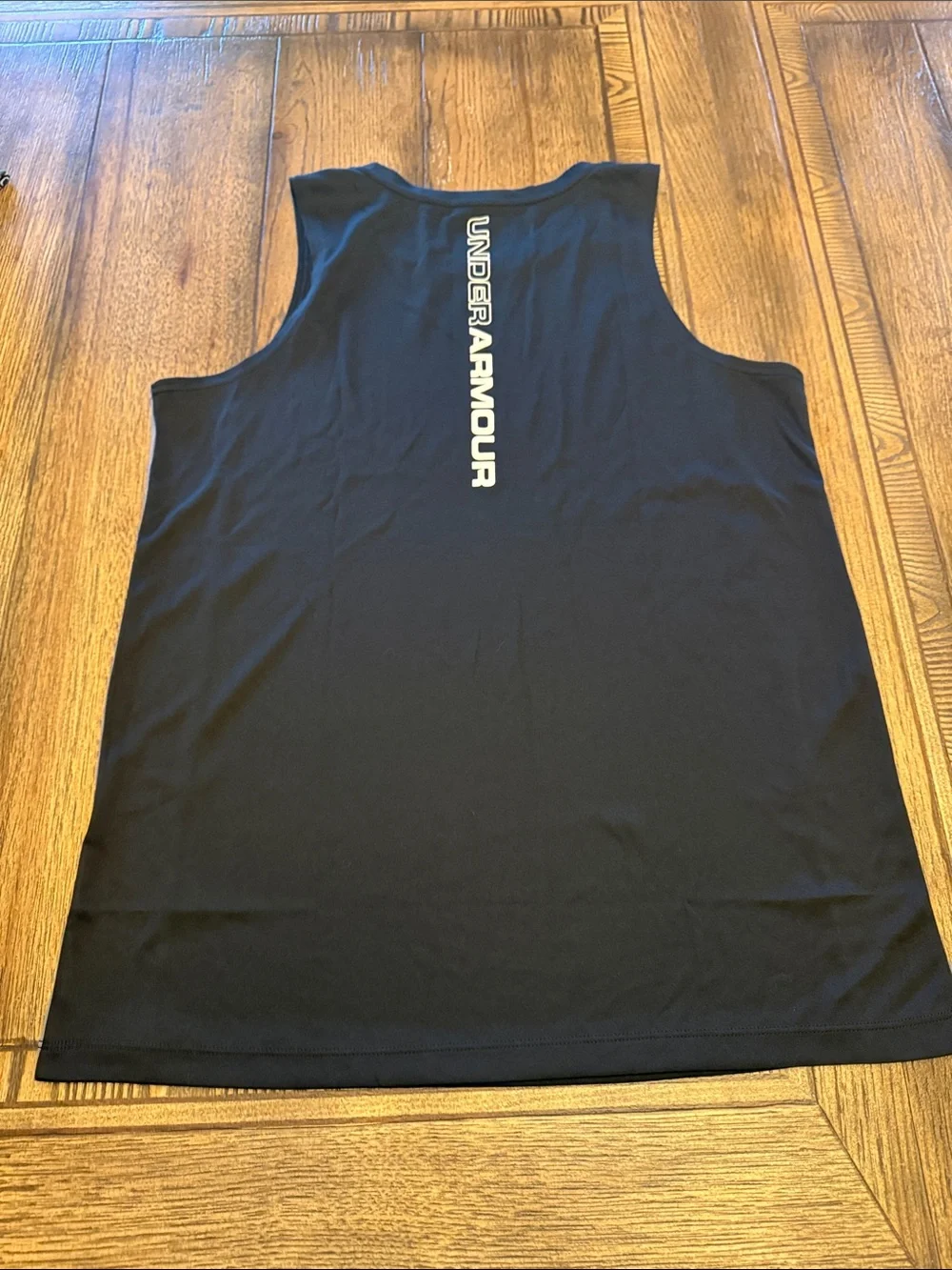 Under Armour Black and Gray Boys' Athletic Basketball Training Tank Top
